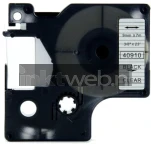 Huismerk Dymo S0720670 zwart op transparant breedte 9 mm