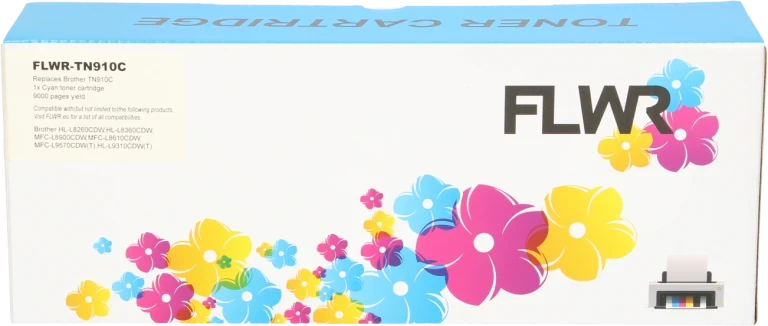 FLWR Brother TN-910C cyaan