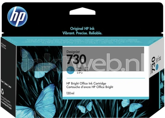 HP 730 cyaan Front box
