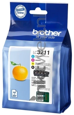 Brother LC-3211 Multipack zwart en kleur