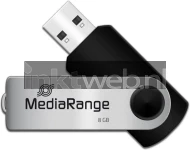 MediaRange USB-stick 8gb zwart (Origineel)