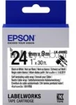 Epson LK-6WBC zwart op wit breedte 24 mm
