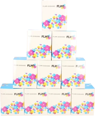 FLWR Dymo S0904980 10-Pack 159 mm x 104 mm  wit