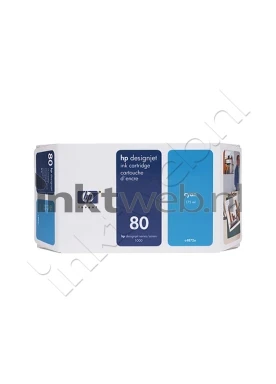 HP 80 cyaan HC Front box