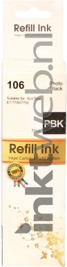 Huismerk Epson 106 Ecotank foto zwart Front box