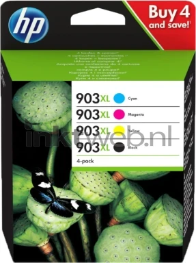 HP 903XL zwart en kleur front box high resolution Front box