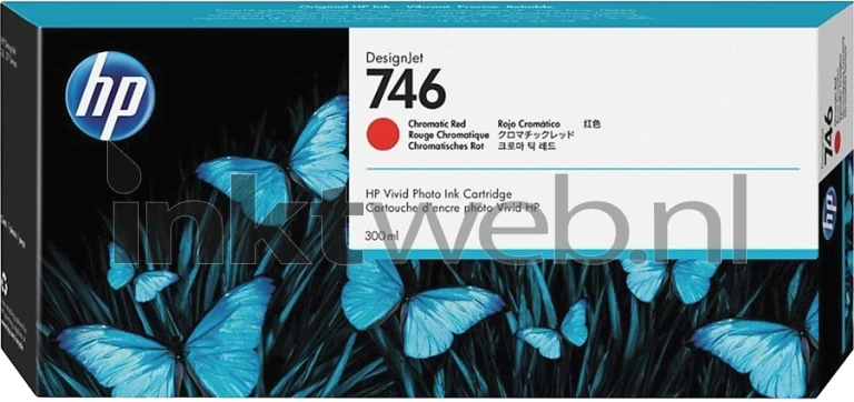 HP 746 Chromatisch rood