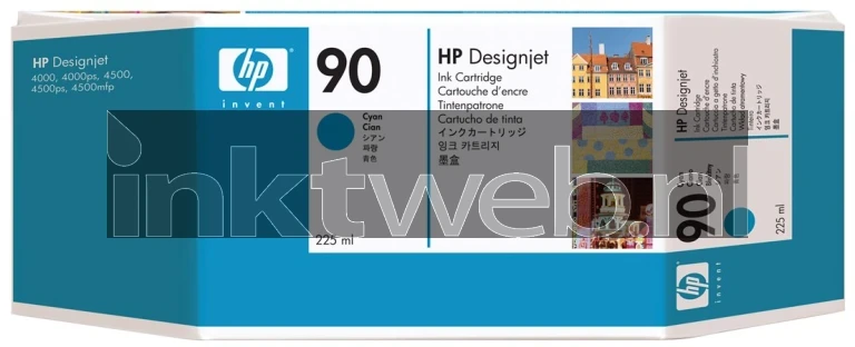 HP 90 cyaan