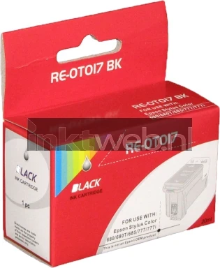 Huismerk Epson T017 zwart