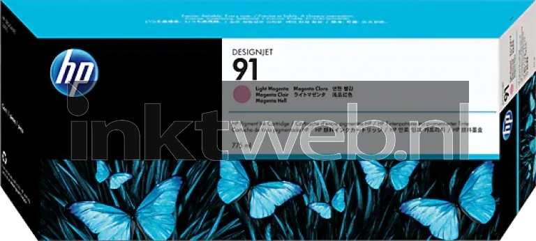 HP 91 licht magenta Front box