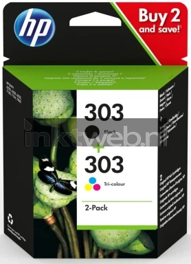 HP 303 2-pack zwart en kleur