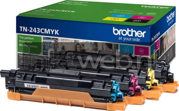 Brother TN-243CMYK zwart en kleur