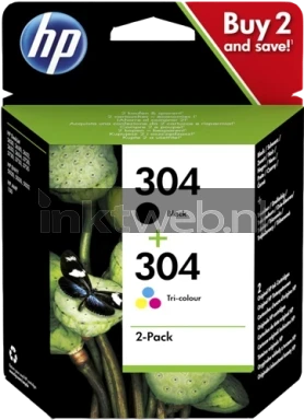 HP 304 Multipack zwart en kleur