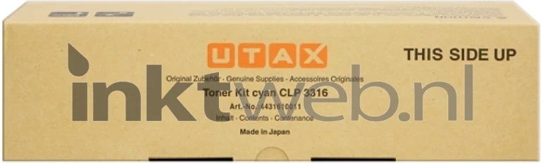 Utax CLP 3316 cyaan Front box