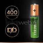 Duracell AAA Rechargeable plus, 750 mAh Product only
