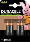 Duracell AAA Rechargeable plus, 750 mAh Front box