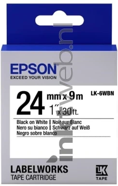 Epson LQ-6WBN zwart op wit breedte 24 mm