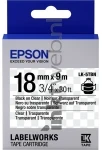 Epson LK-5TBN zwart op transparant breedte 18 mm