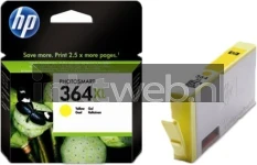 HP 364 Yellow Combined box and product