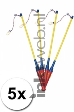 Prohap 5 Lampionstokjes van 39cm