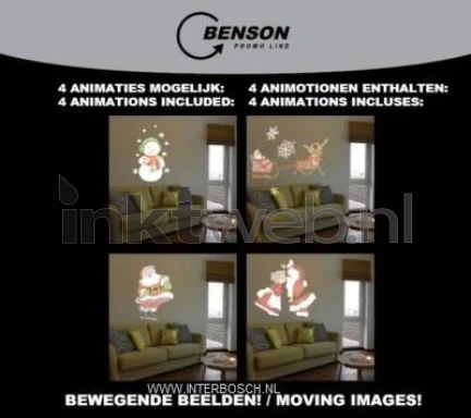 Benson Kerstmis animatie projector lamp