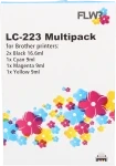 Brother LC-223 multipack zwart en kleur Front box