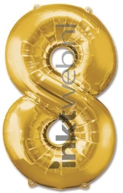 Haza Opblaas Cijfer 8, 92m goud