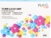 FLWR Brother LC-3211 Multipack zwart en kleur (Compatible XXL)