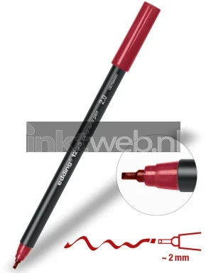 Edding 1255 Kalligrafiepen karmijn rood