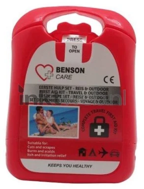 Benson EHBO reisdoos rood