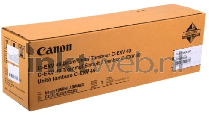 Canon C-EXV 49 zwart Front box