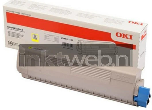 Oki C824 Toner geel