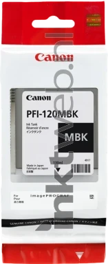 Canon PFI-120 mat zwart Front box
