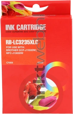 Huismerk Brother LC-3233 cyaan Front box