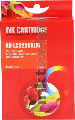 Huismerk Brother LC-3233 magenta Front box