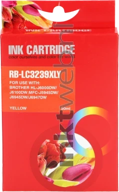 Huismerk Brother LC-3237 geel Front box