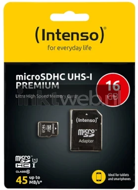 Intenso UHS-I micro SDHC kaart 16GB