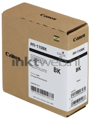Canon PFI-110 inktfles zwart