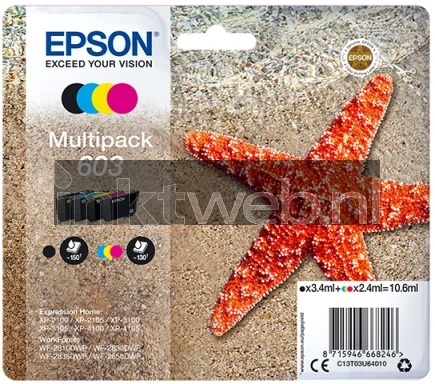 Epson 603 Multipack zwart en kleur
