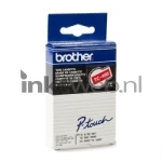 Brother TC-495 wit op rood breedte 9 mm