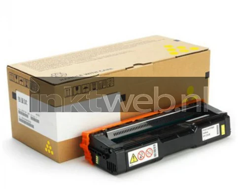Ricoh 408355 toner geel Combined box and product