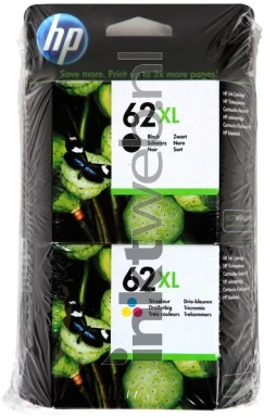 HP 62XL Combo pack zwart en kleur Front box