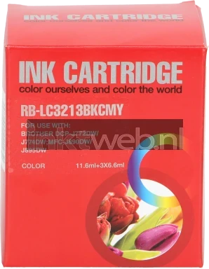 Huismerk Brother LC-3213 4-Pack zwart en kleur Front box