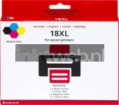 Huismerk Epson Epson 18XL 4-Pack zwart en kleur Front box