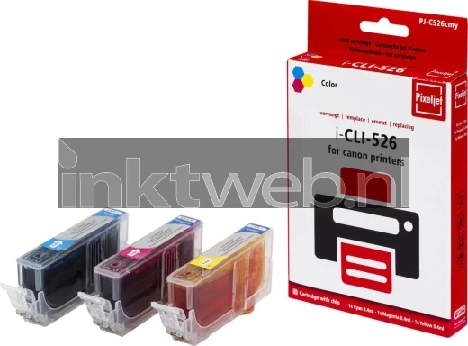 Pilot Canon CLI-526CMY kleur Combined box and product