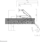 Neomounts FPMA-D750DWHITE2 | Monitorarm met bureauklem wit Product only
