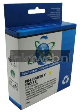 Huismerk HP 11 geel