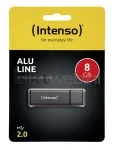 Intenso Alu Line USB flash drive 8GB Antraciet Front box
