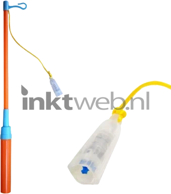 Folat Lampionstokje oranje-blauw incl. batterijen