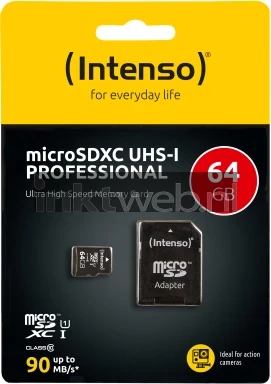Intenso Micro SDHC kaart UHS-I 64GB